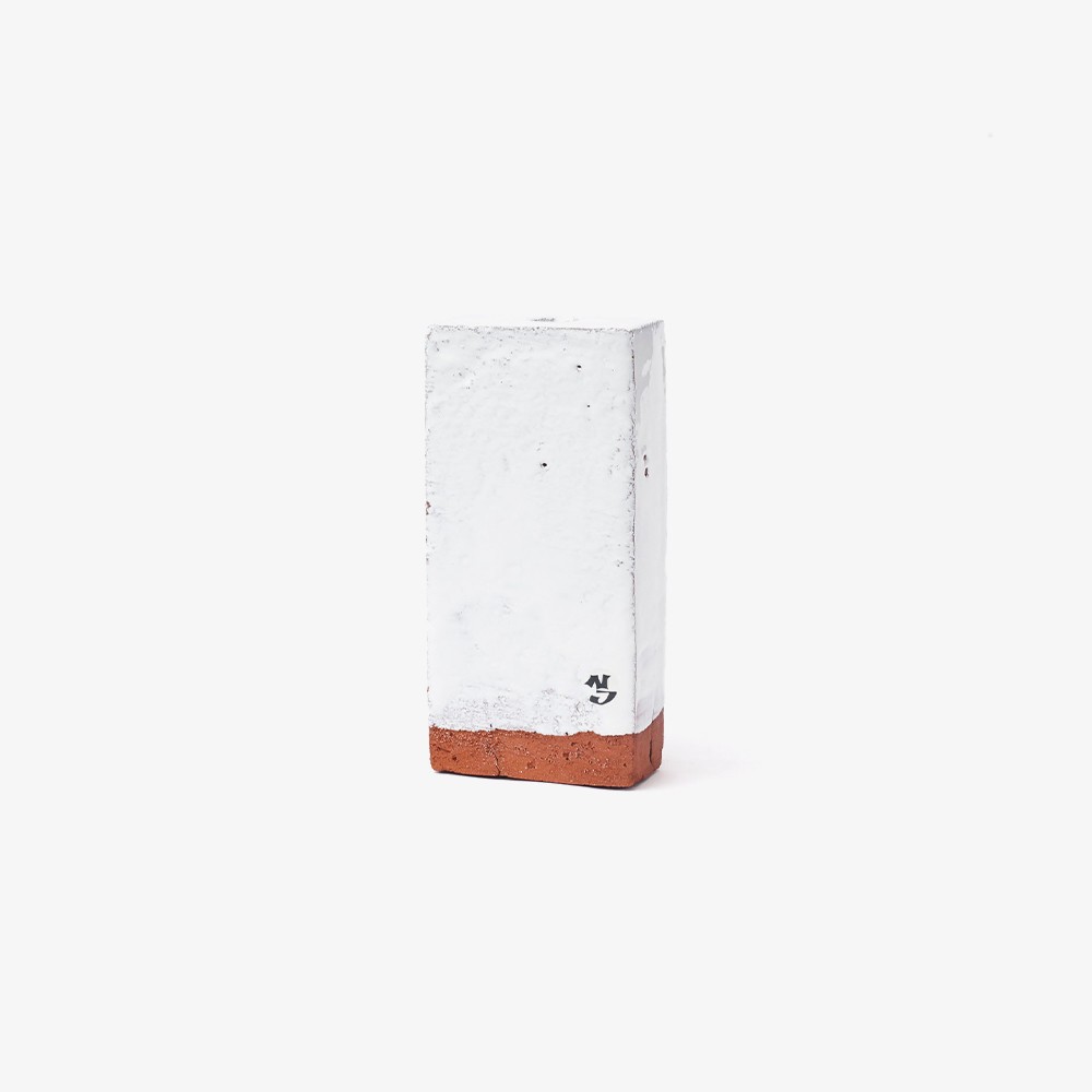 A Single Brick Candle 'White'