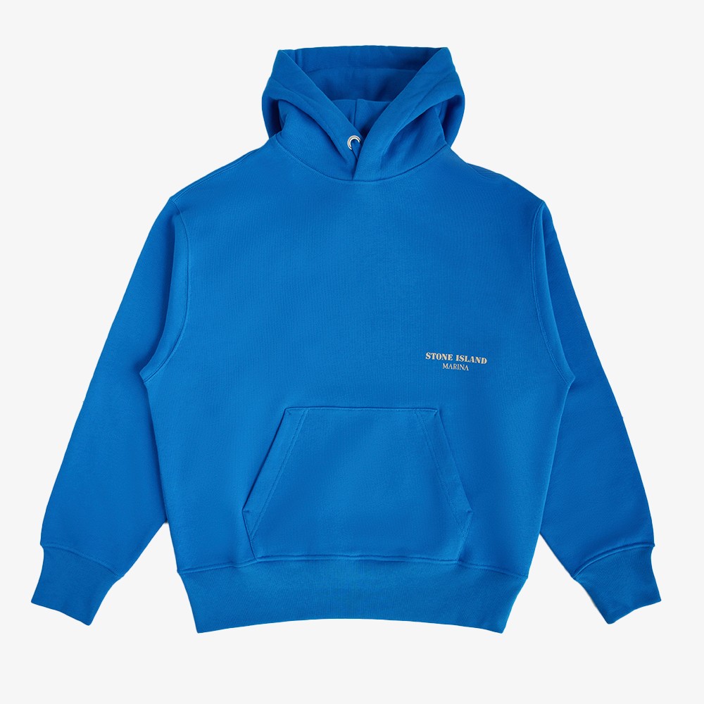 Oversized Fit Hooded Sweatshirt 'Brightblue'