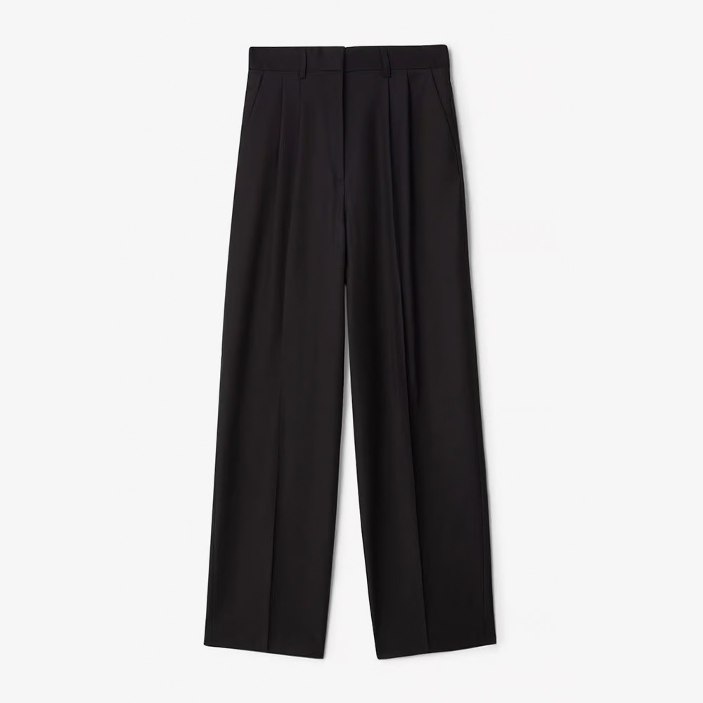 Wide Suit Trousers 'Black'