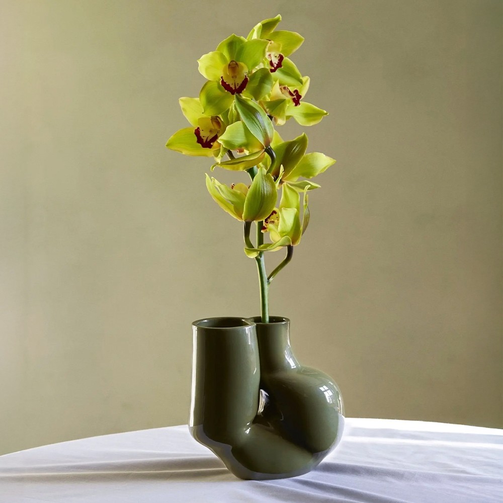 W&S Chubby Vase 'Olive Green'