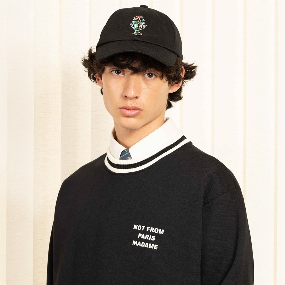 Le Sweatshirt Slogan Sport 'Black'