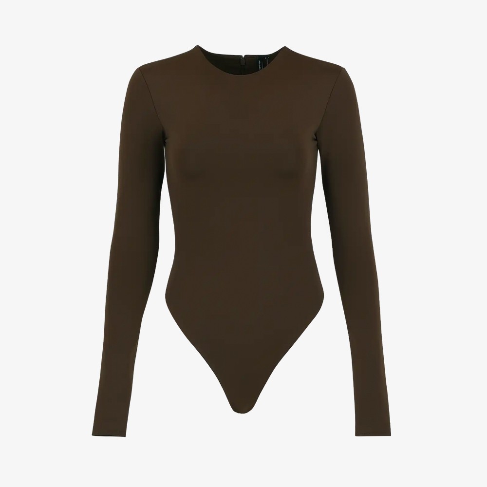 LS Bodysuit - Nylon Spandex 'Brunette'