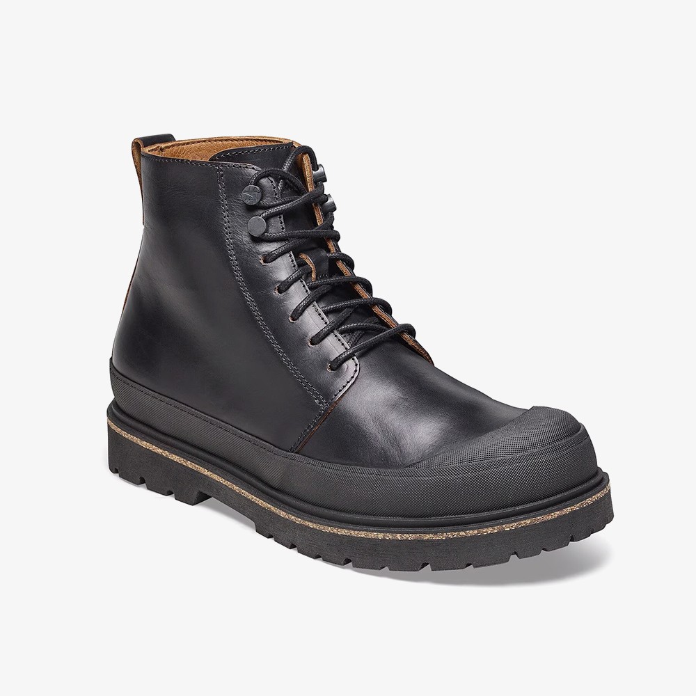 Prescott Lace Men Oiled Leather 'Black'