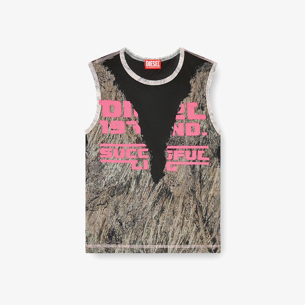 T-Melya Tank Top 'Pink Gray'