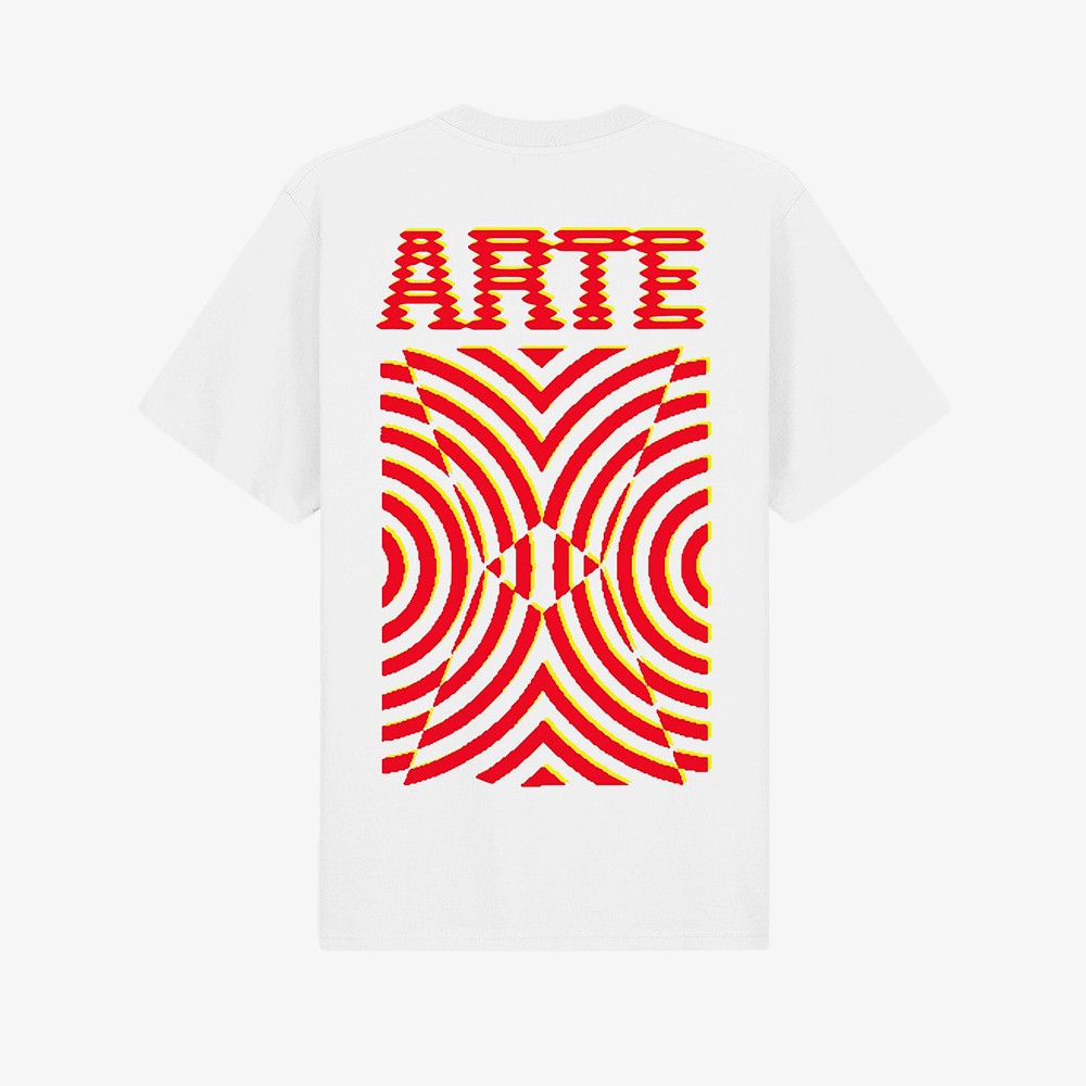 Mural Back Print T-shirt 'White'