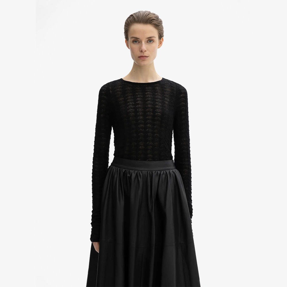 Wool Lace Top 'Black'