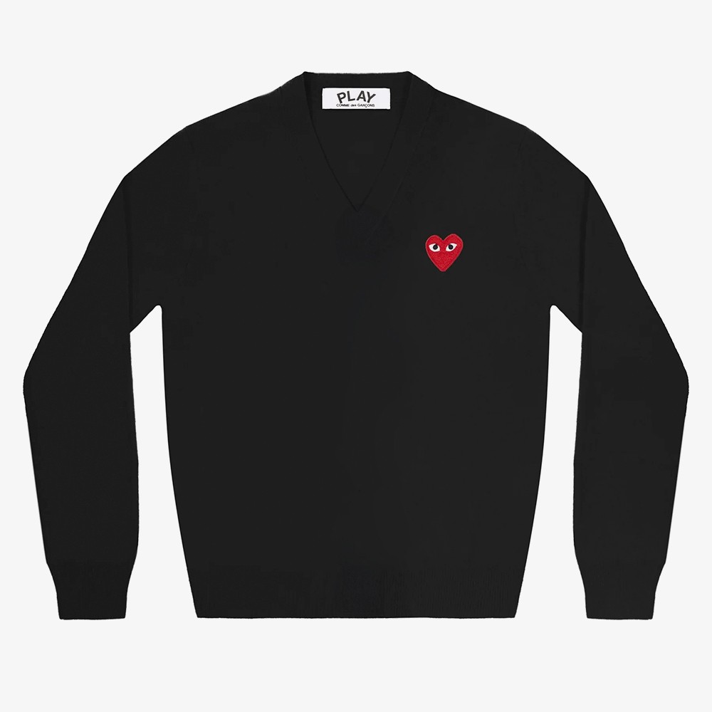 Sweater Red Emblem Knit 'Black'