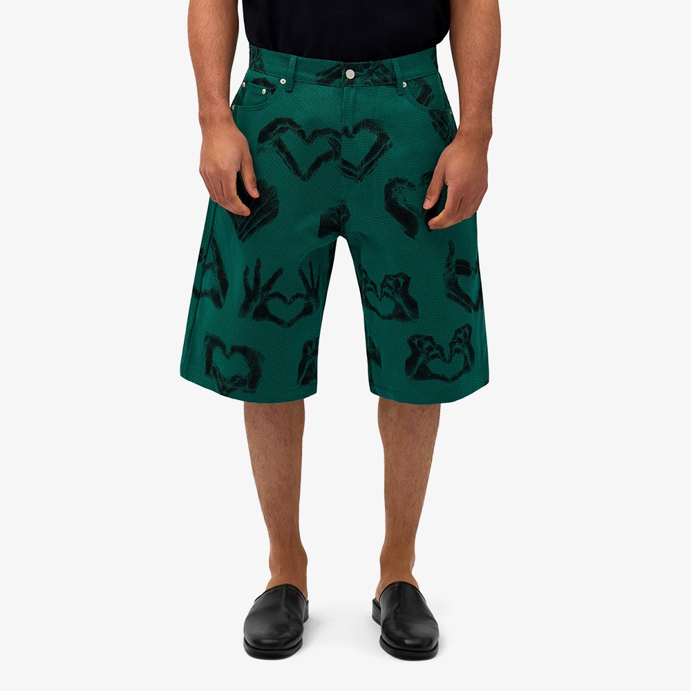 Hand Heart Shorts 'Green'