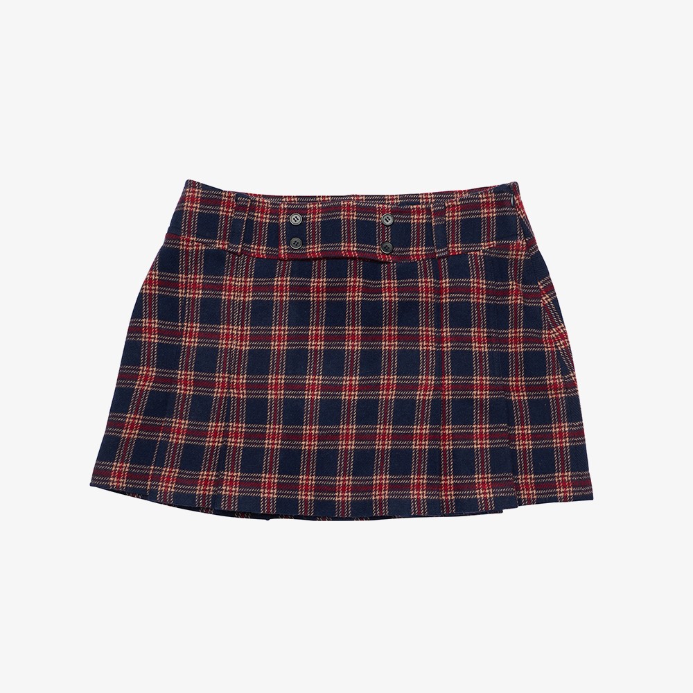 Flannel Skirt 'Red and Blue'