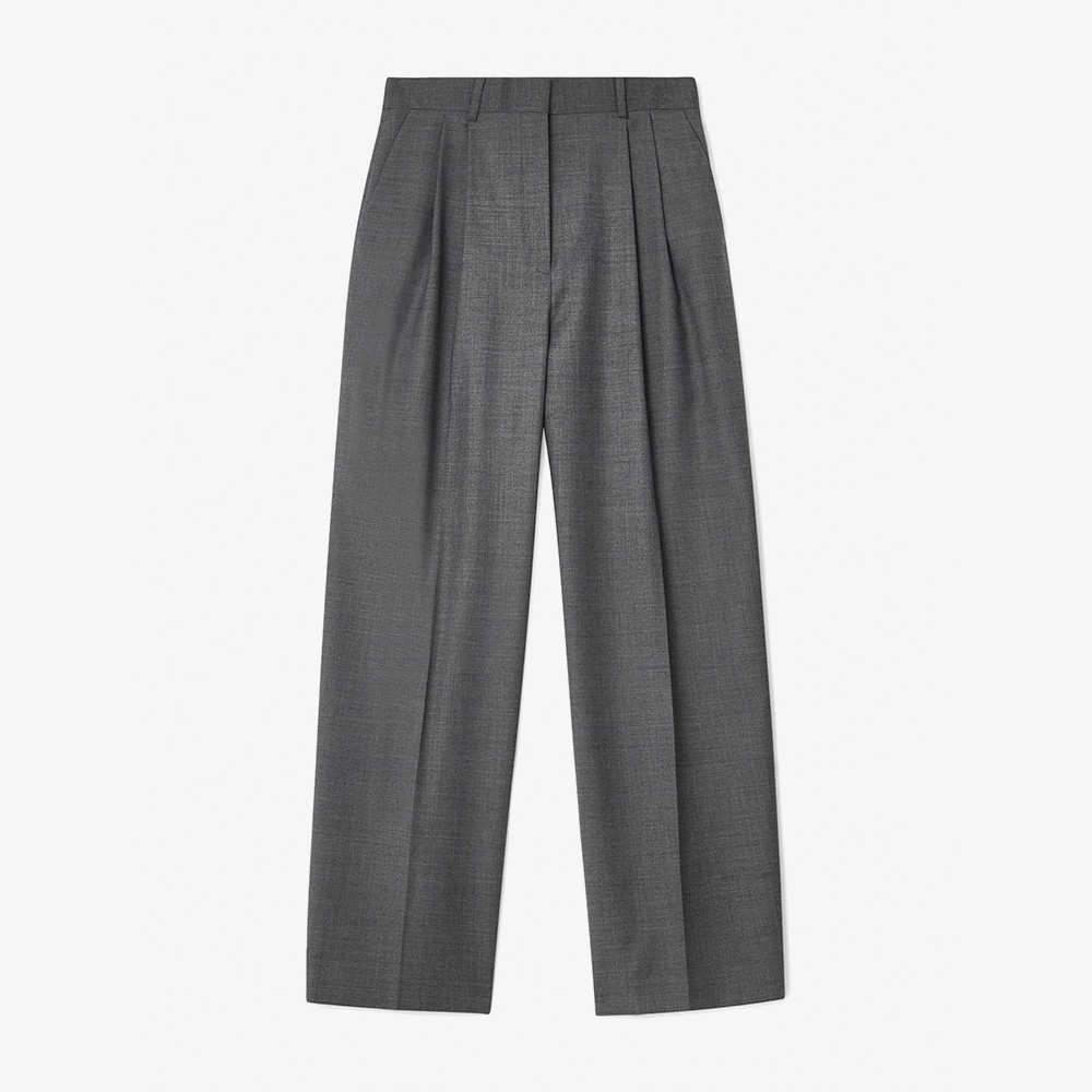 Wide Suit Trouser 'Grey'