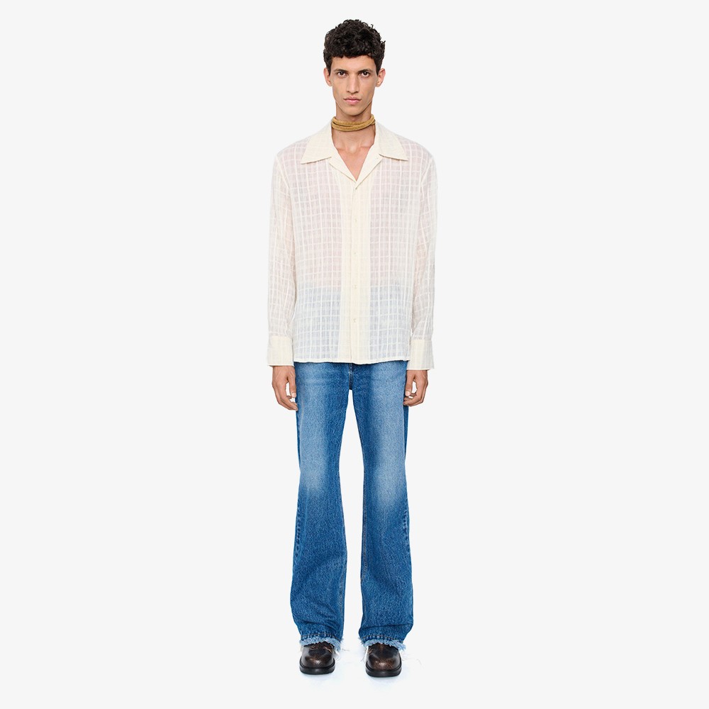 Ignacio Shirt 'Cloud White Check'