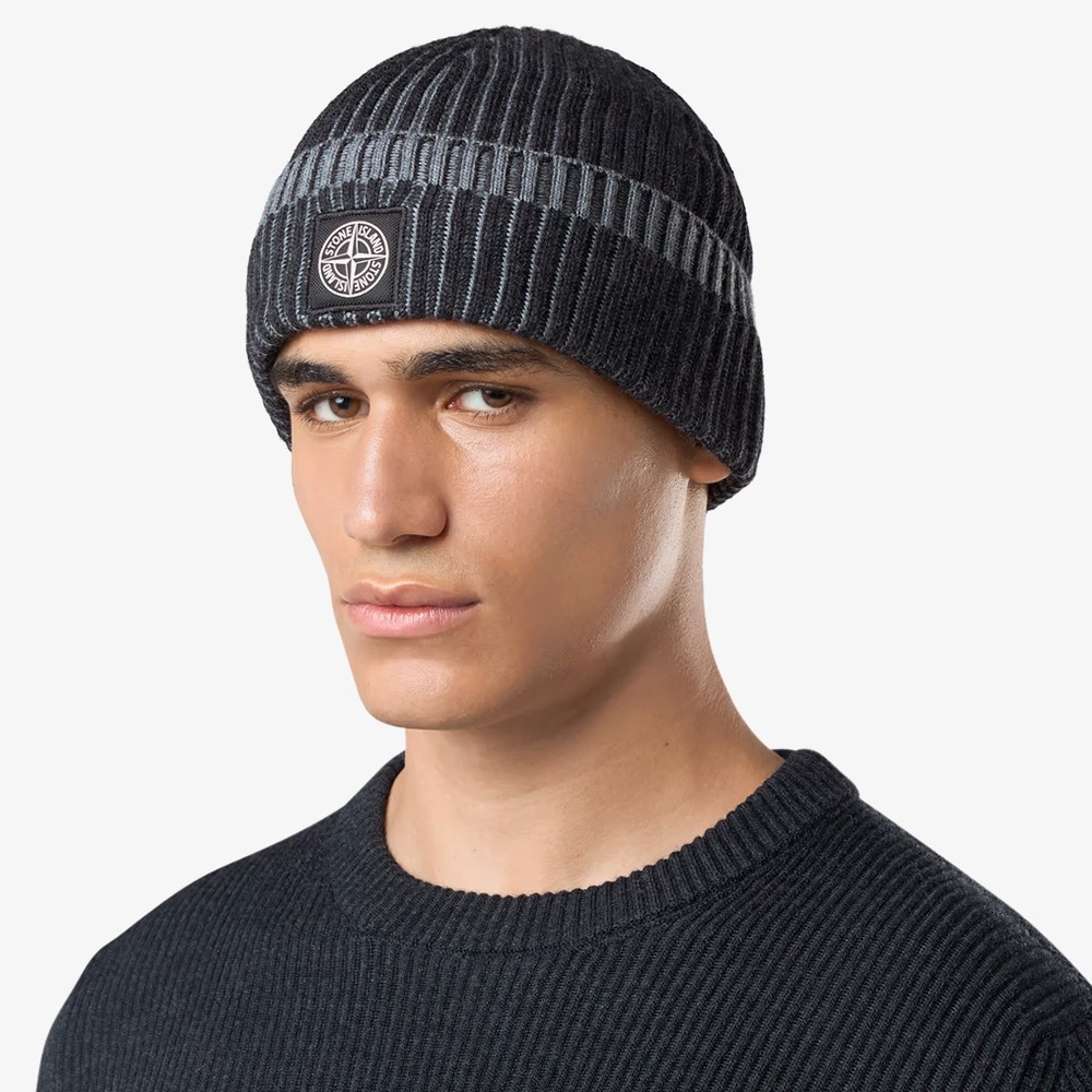 Vanisé Full Rib Rws Wool Beanie 'Charcoal Grey Melange'