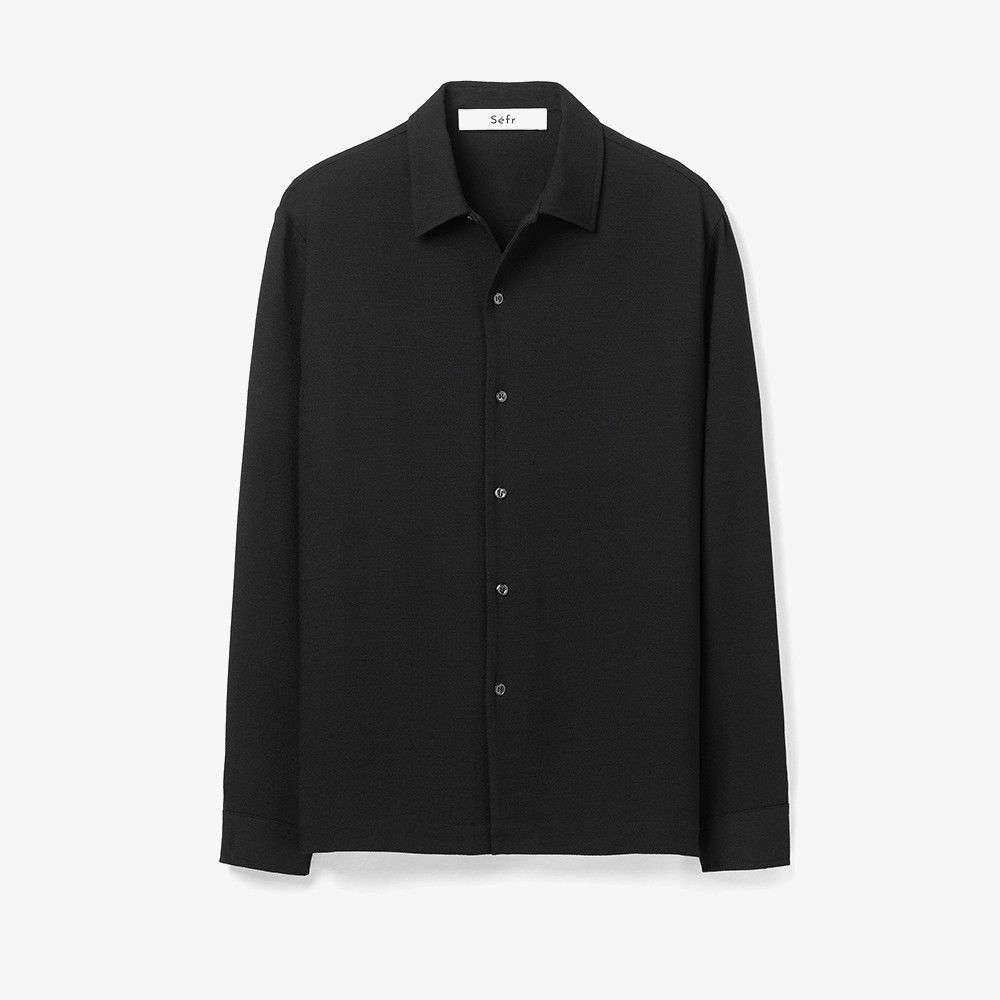 Sense Shirt 'Black Crepe'