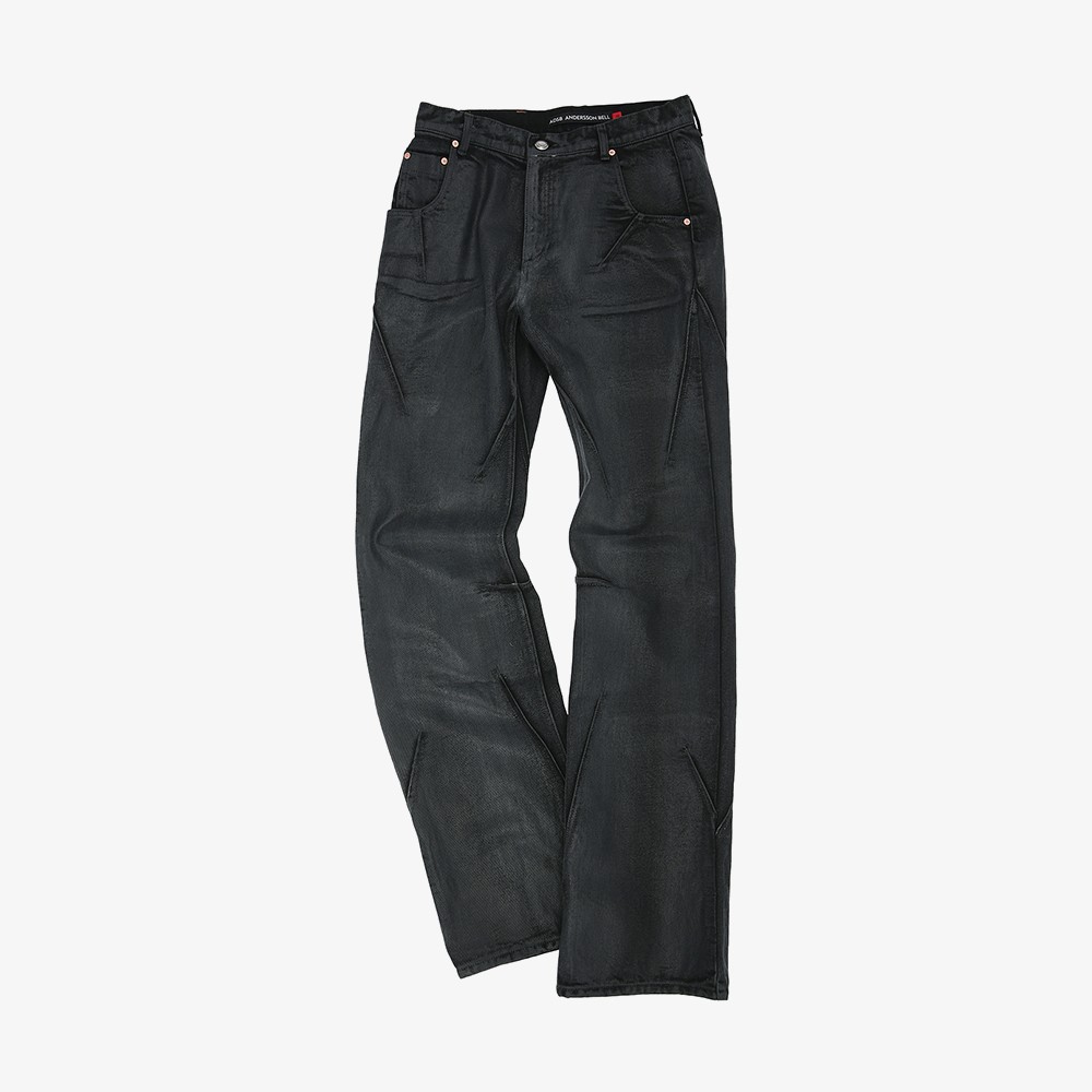 Tripot Coated Flare Jeans