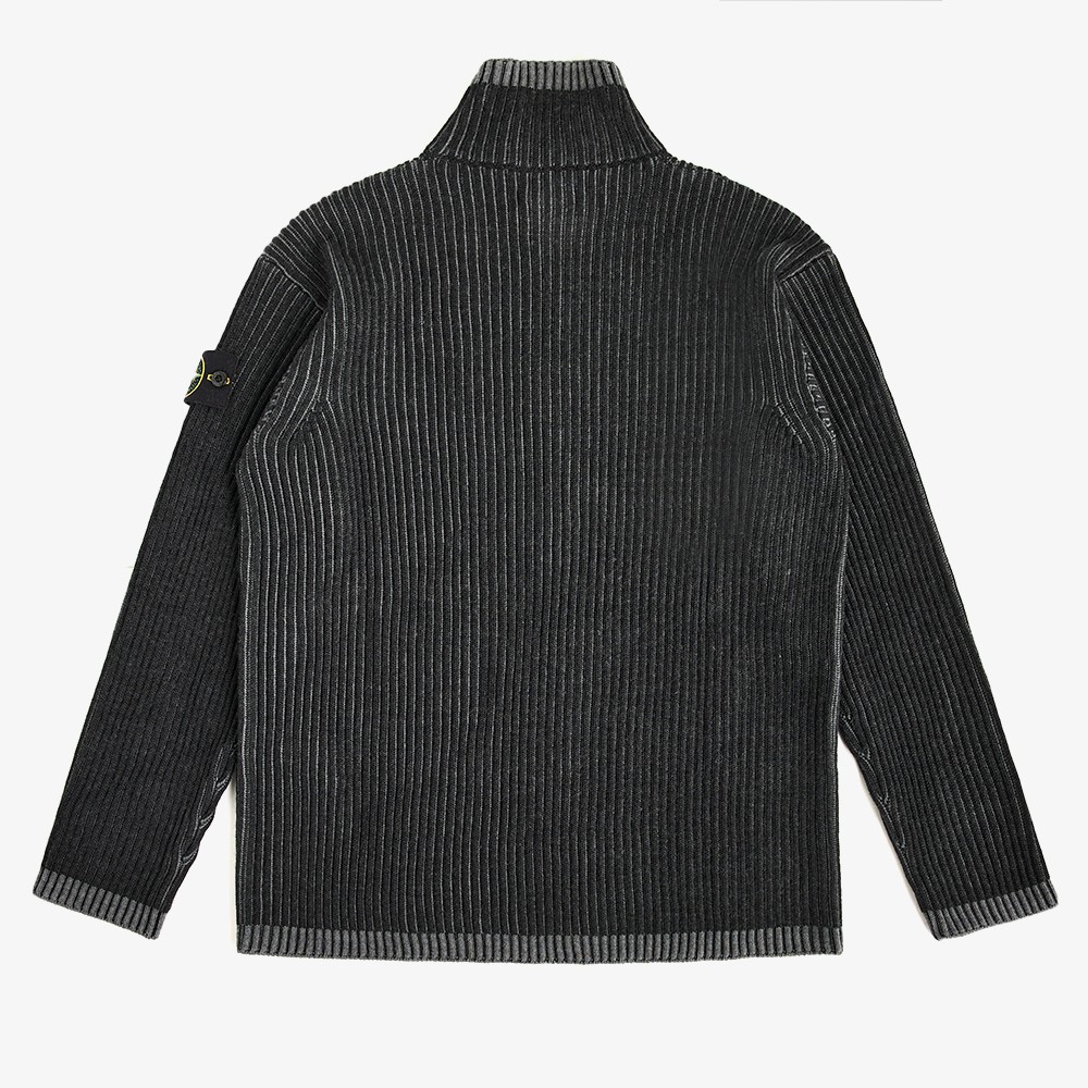 Loose Fit Half-Zipper Knitwear 'Black'