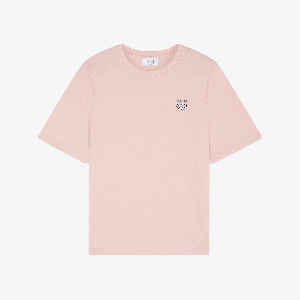 Bold Fox Head Patch Comfort T-Shirt 'Pink Pasture'