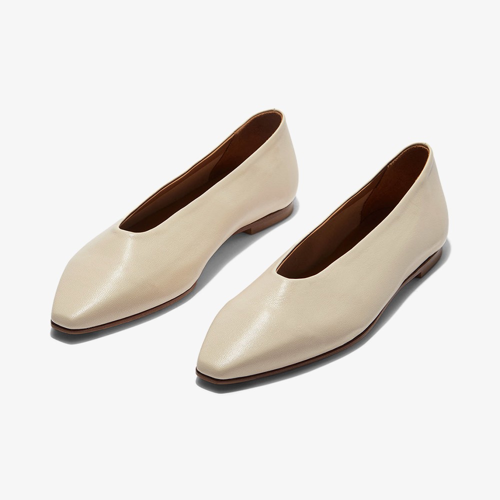 Betty Nappa Leather 'Cream'