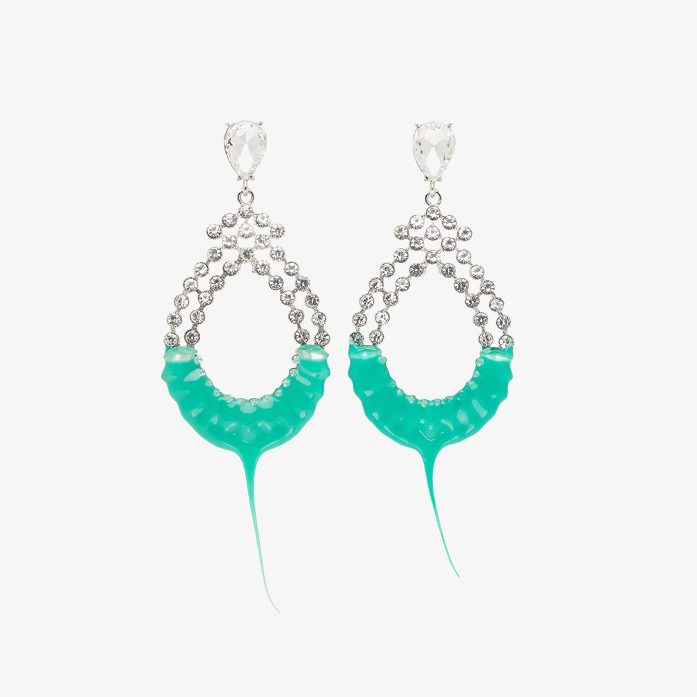 Diamond Loop Earrings