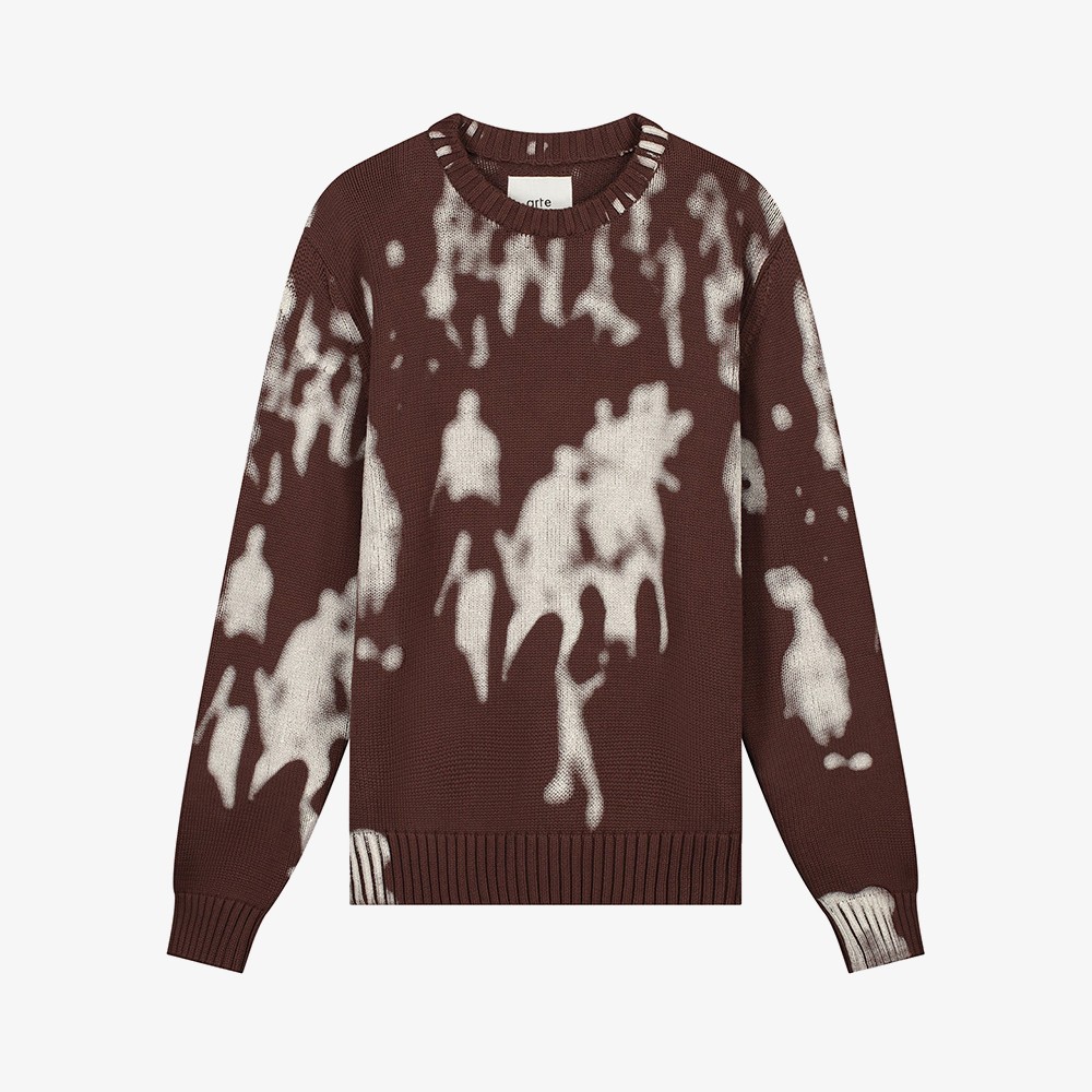 People Print Sweater 'Brown'