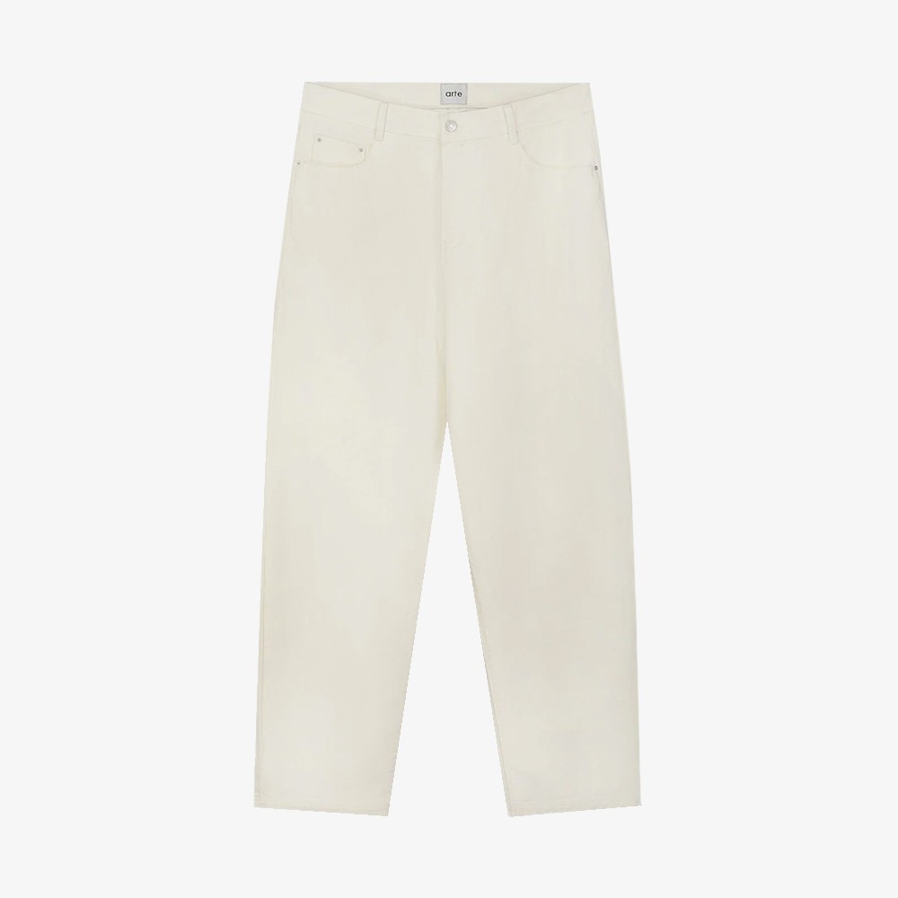 Embroidery Pocket Pants 'Cream'