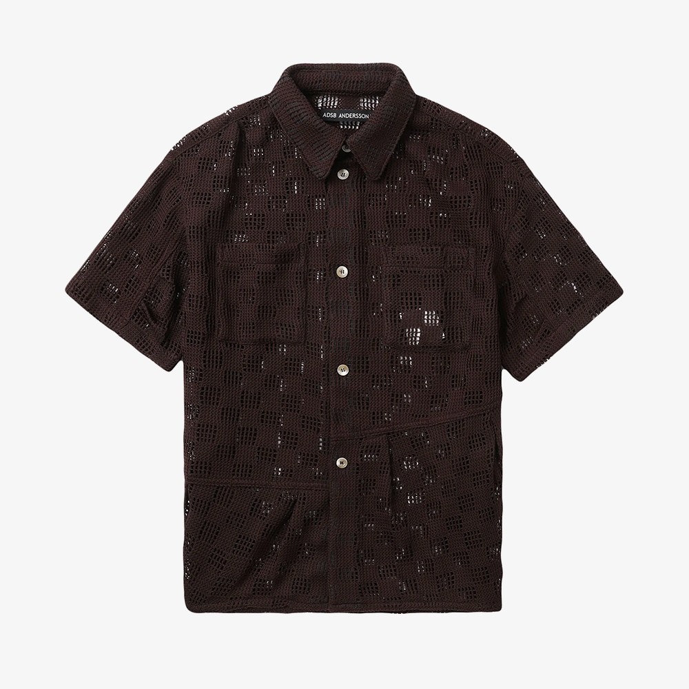 Letto Knitted Shirt 'Brown'