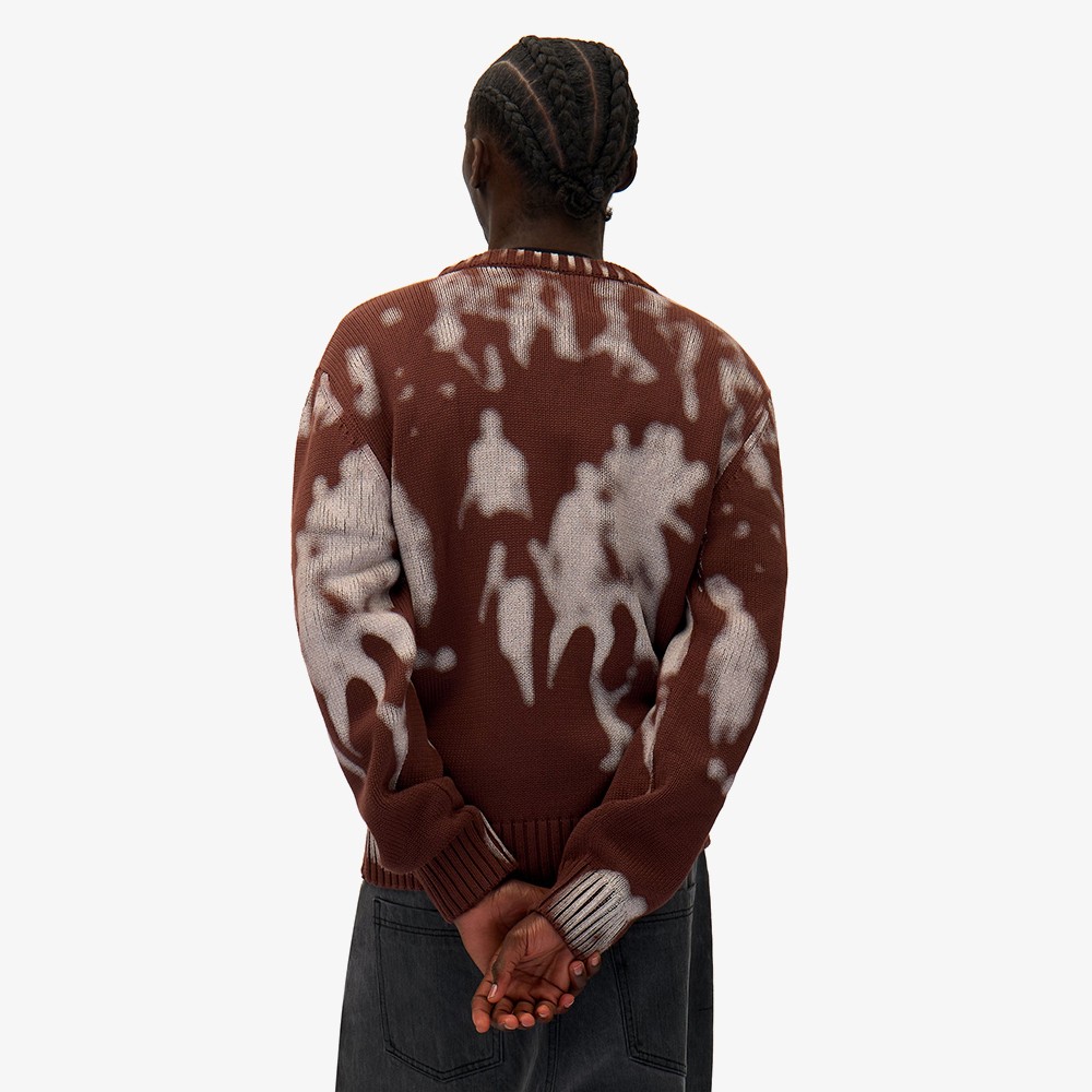 People Print Sweater 'Brown'