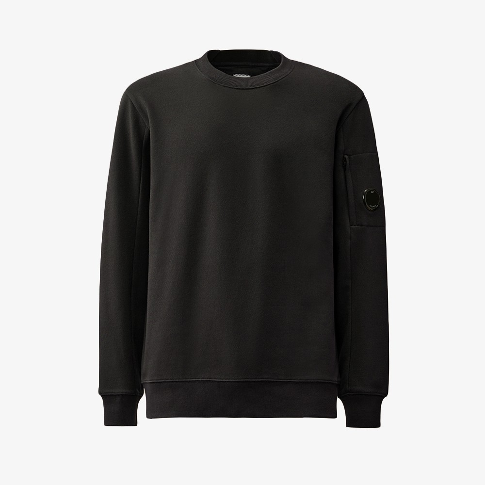 Diagonal Raised Fleece Sweatshirt 'Black'