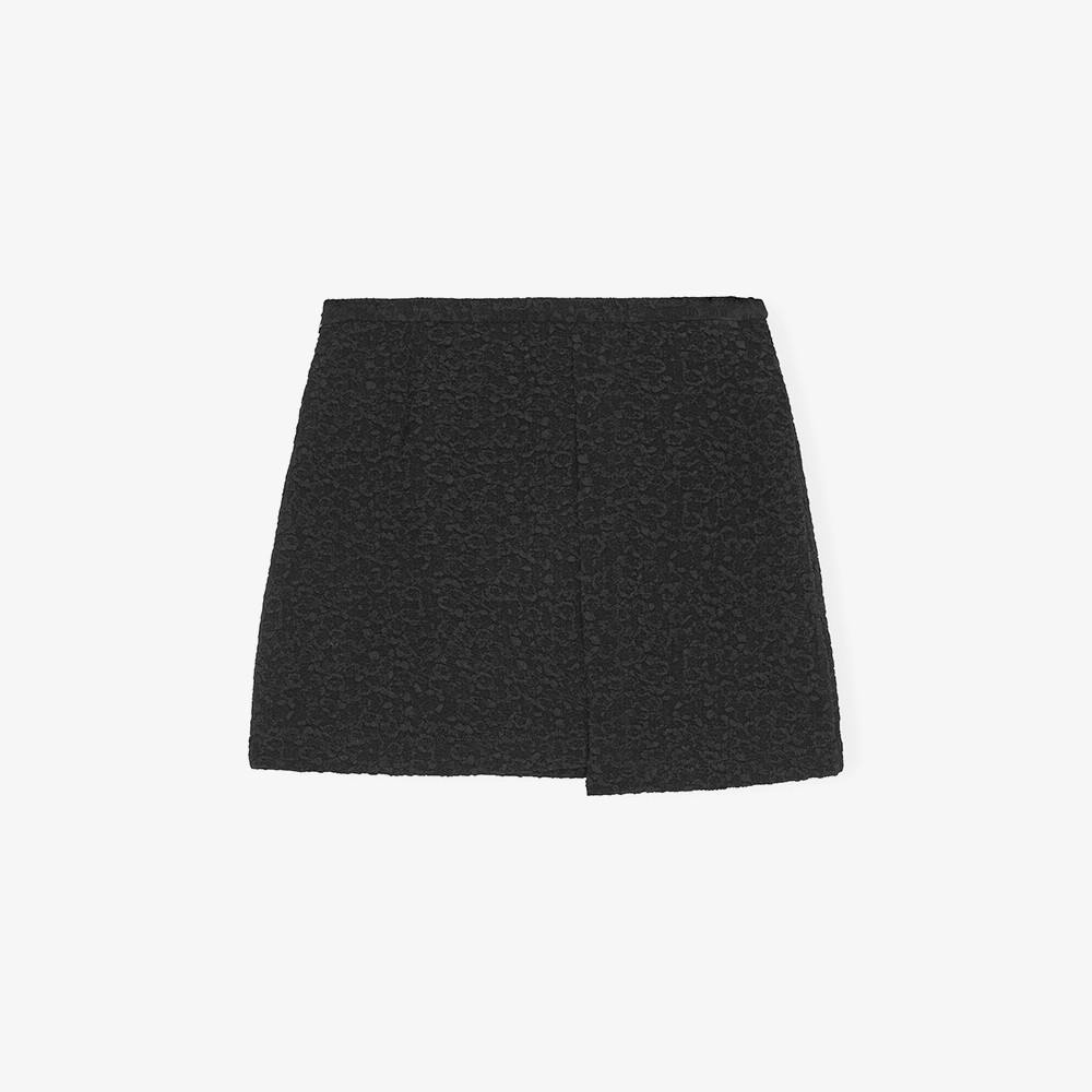 Textured Suiting Mini Skirt