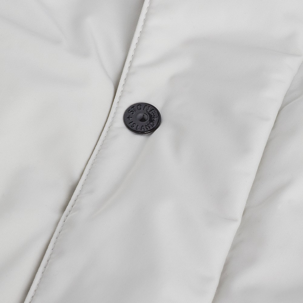 Polyester Micro Twill Hooded Jacket 'Off White'