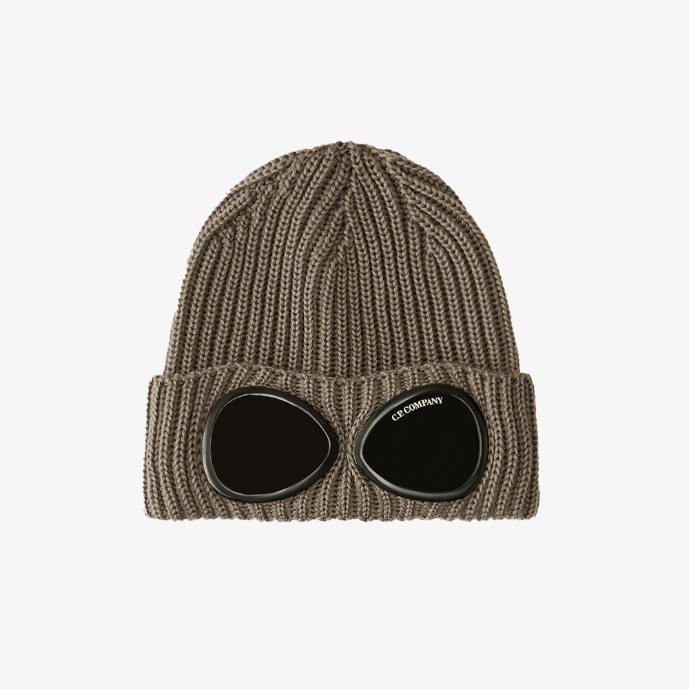 Extra Fine Merino Wool Goggle Beanie 'Walnut'