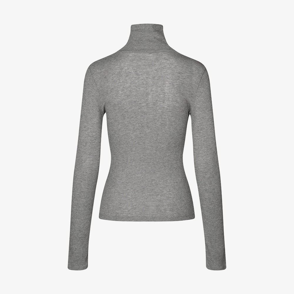 Sasonnet ls t-neck 15338 'Mid Grey'