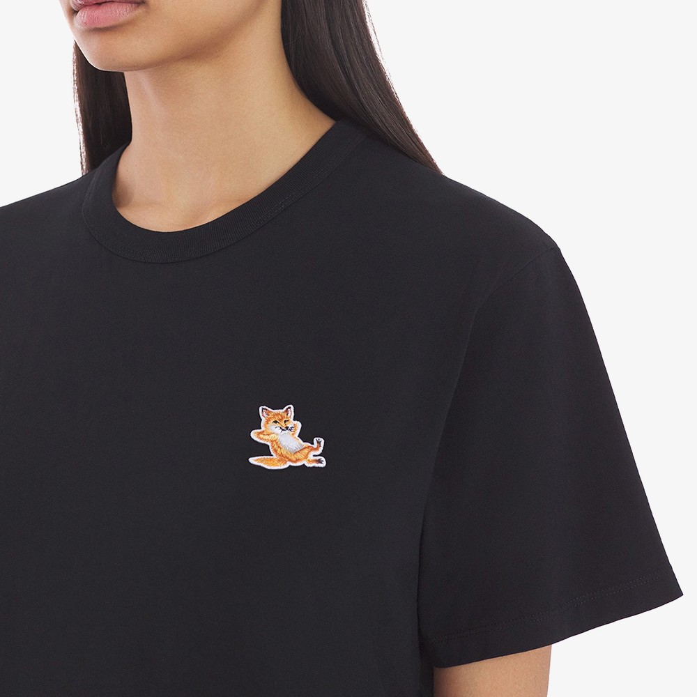 Maison Kitsune Chillax Fox Patch Regular T-Shirt - LISTENER