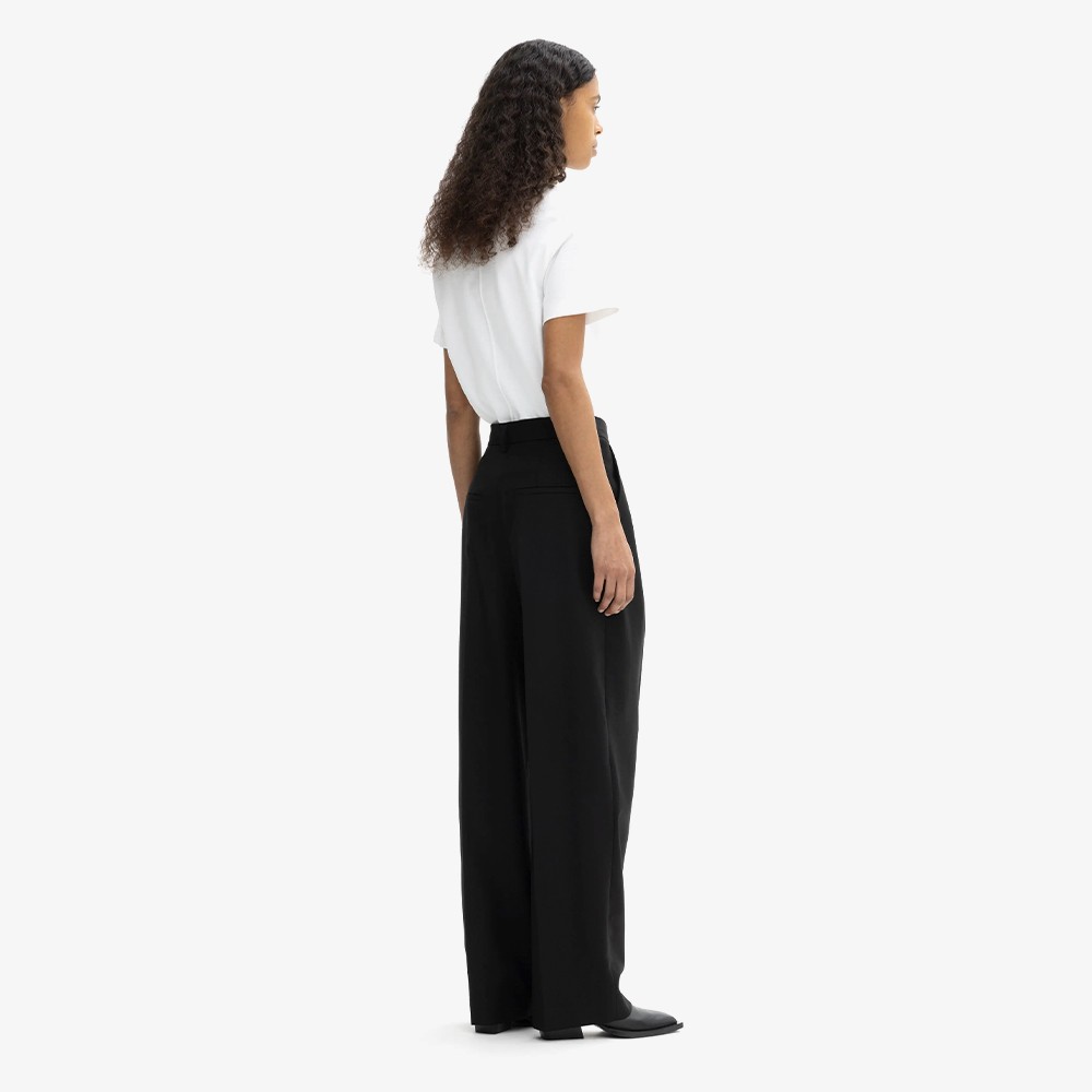 Wide Suit Trousers 'Black'