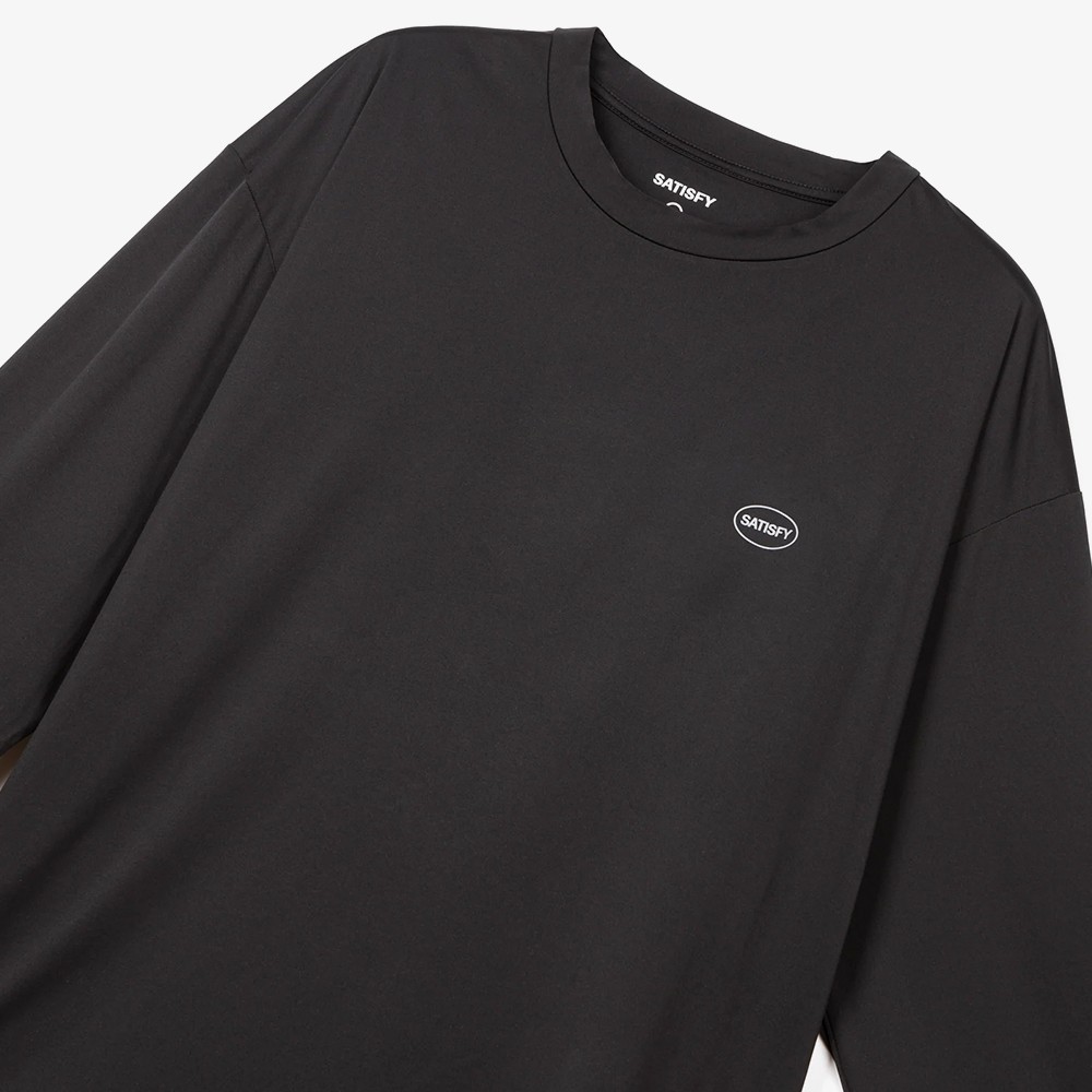 Satisfy AuraLite Long Tee 'Black' - Listener Satisfy AuraLite Long Tee 'Black' - Listener