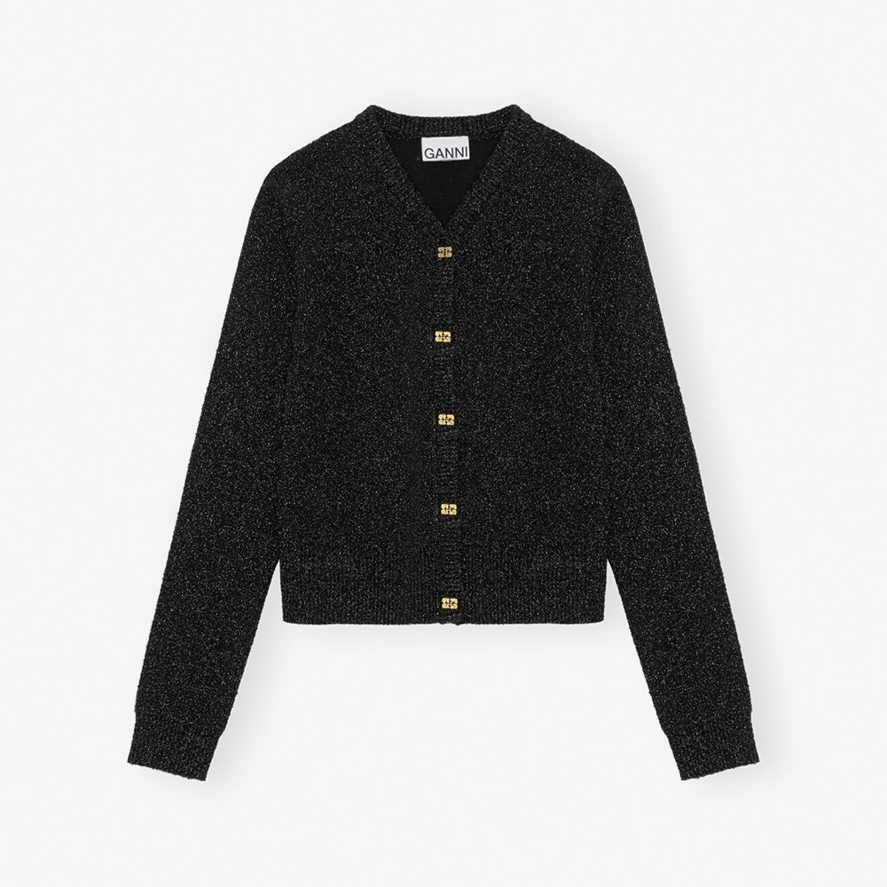 Sparkle Doubleface Cardigan 'Black'