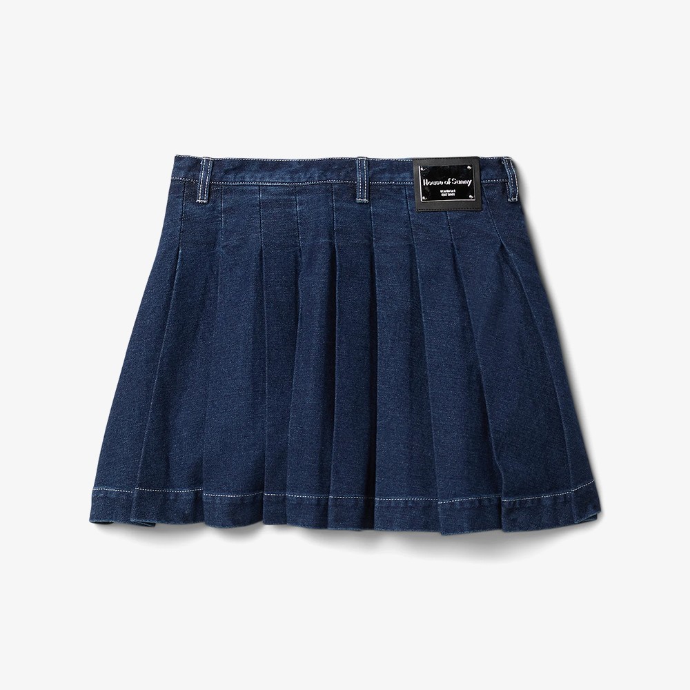 Fade Pleat Skirt 'Blue Rinse'