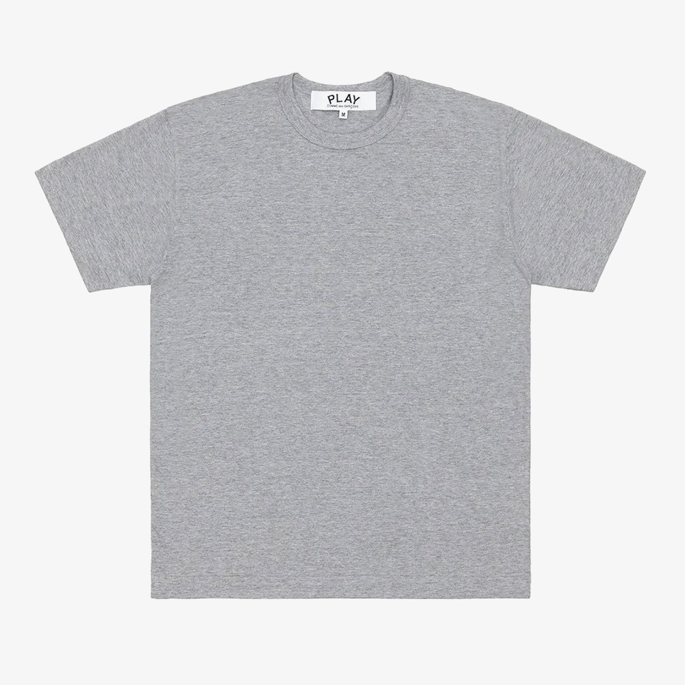 T-Shirt Red Emblem Knit 'Top Gray'