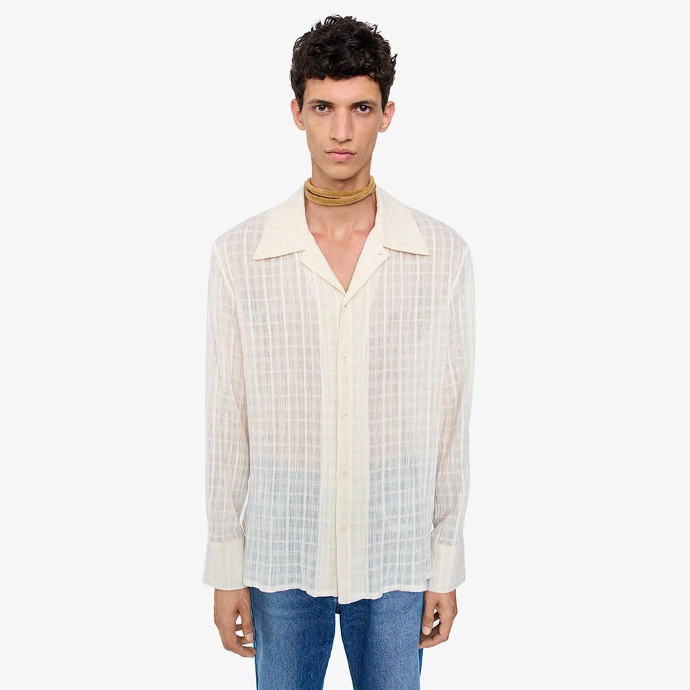 Ignacio Shirt 'Cloud White Check'