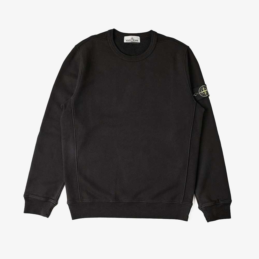 Garment Dyed Crewneck Sweatshirt 'Black'