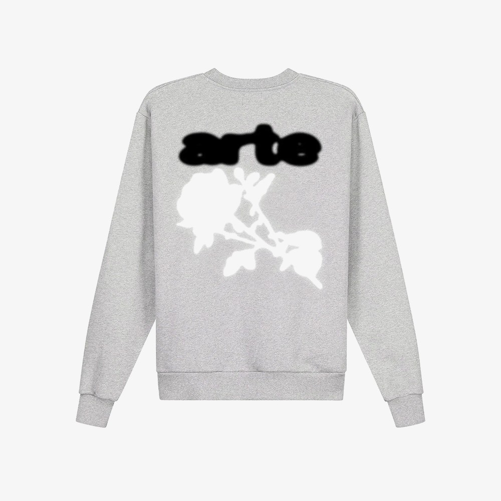 Blur Flower Crewneck 'Grey'