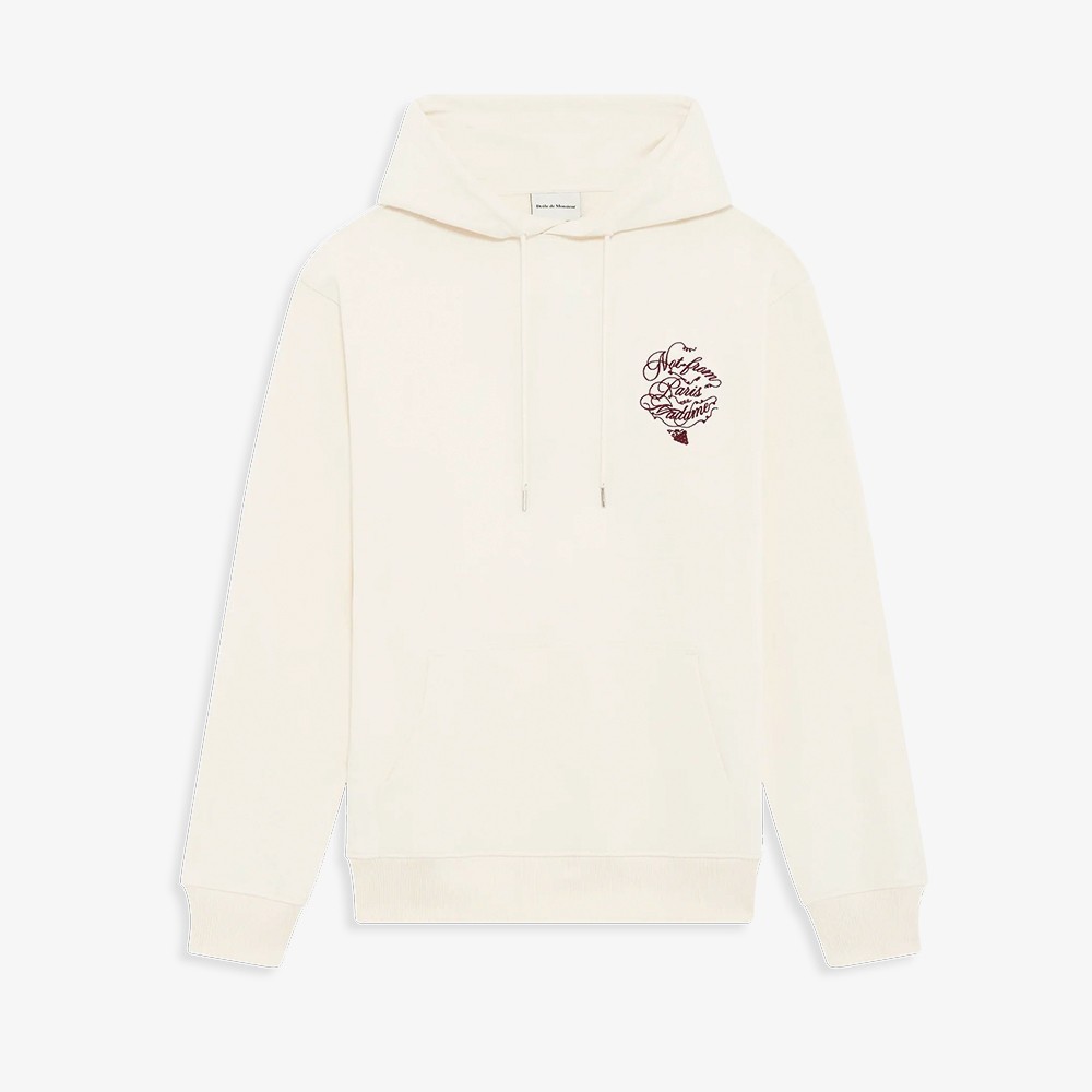 Le Hoodie Slogan Vignes 'Cream'