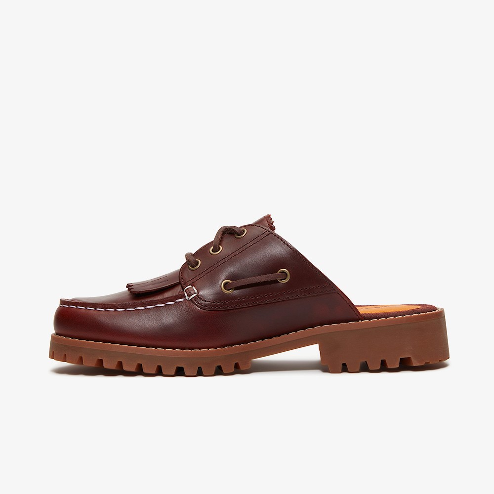 W' Noreen Mule Shoe 'Burgundy Full Grain'