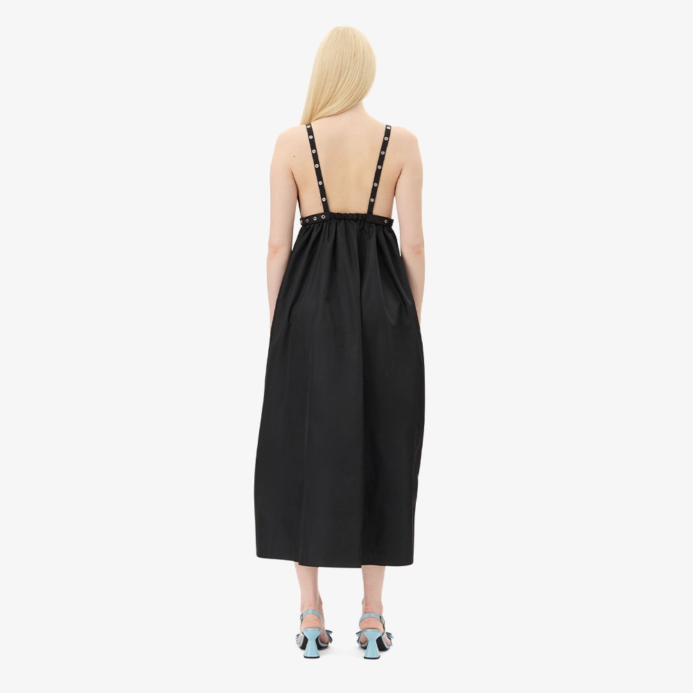 Duchesse Nylon Strap Dress 'Black'