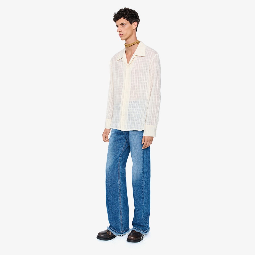 Ignacio Shirt 'Cloud White Check'