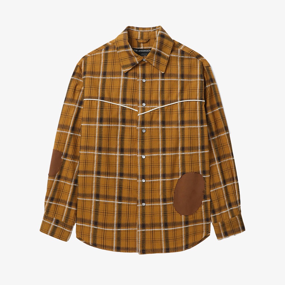 Noah Patch Check Shirt 'Yellow'