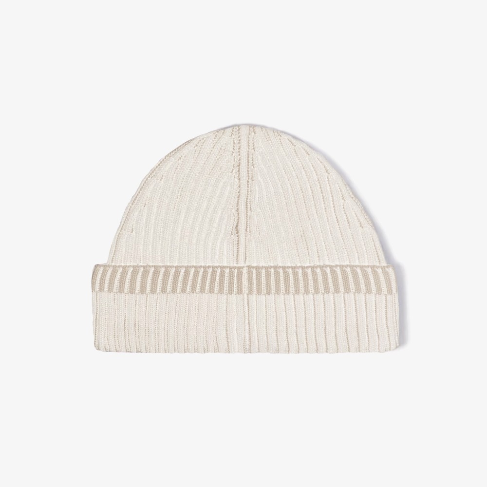 Vanisé Full Rib Rws Wool Beanie 'Natural Grey'