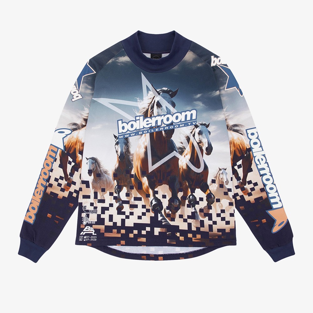 Moto-x Horse Long Sleeve Tee 'Multicolor'