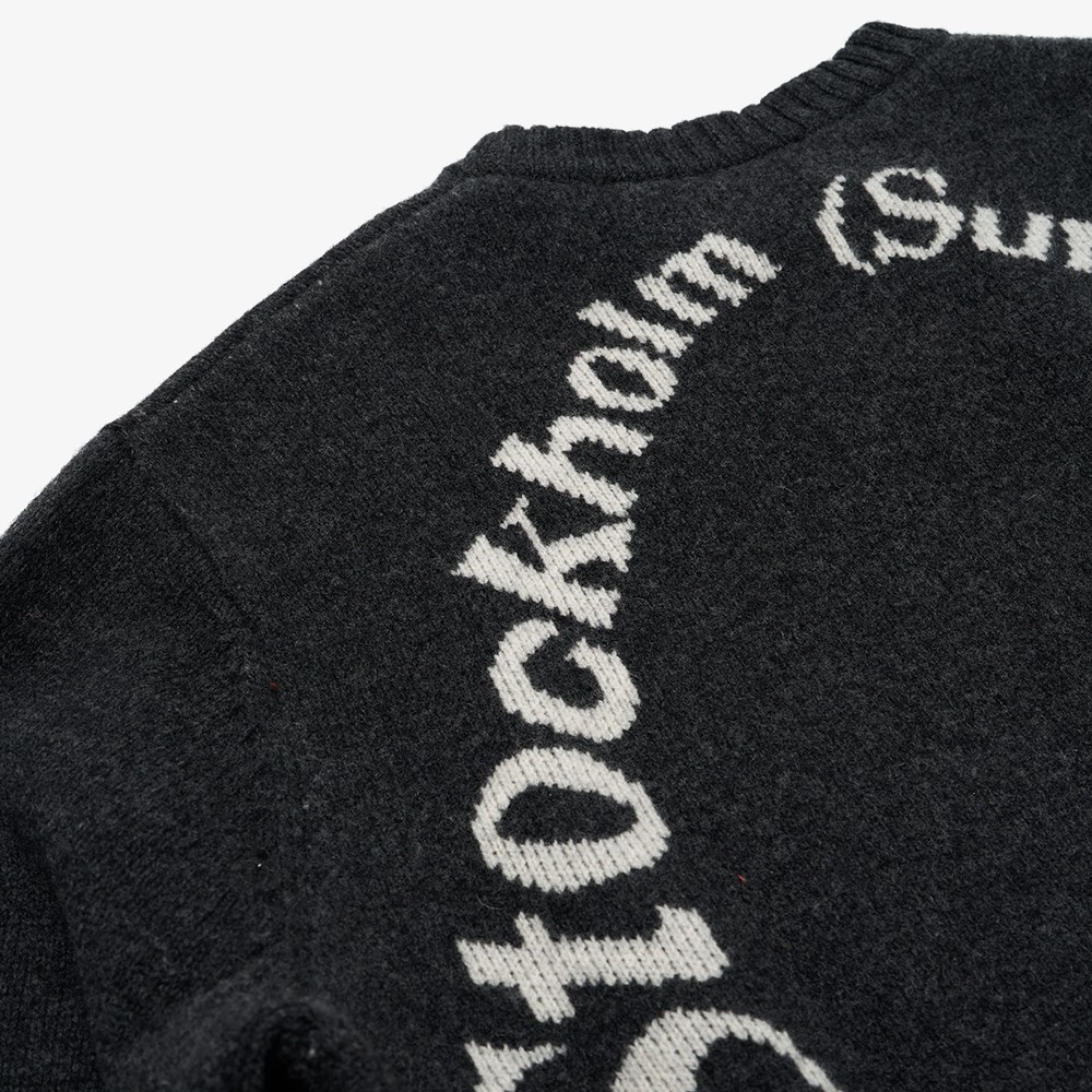 Knitted Logo Sweater 'Black'