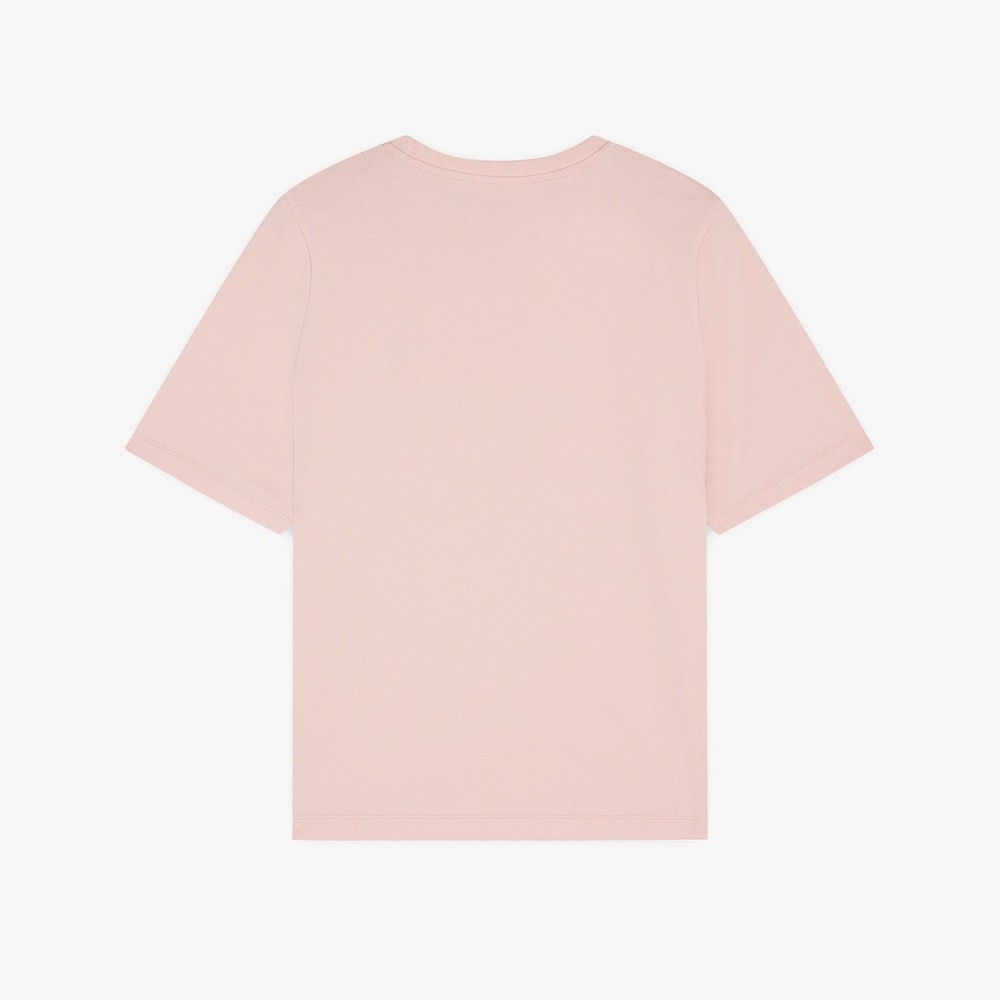 Bold Fox Head Patch Comfort T-Shirt 'Pink Pasture'