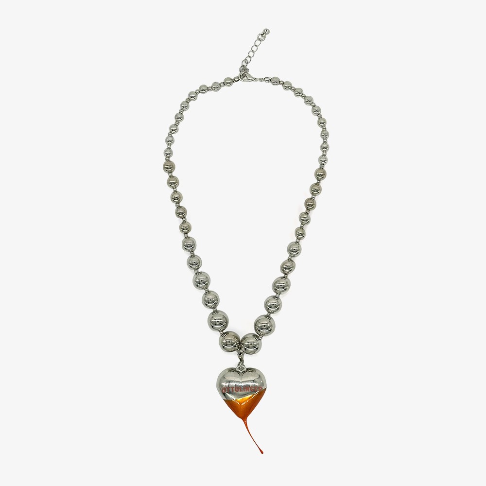 Otto Heart Necklace 'Silver'